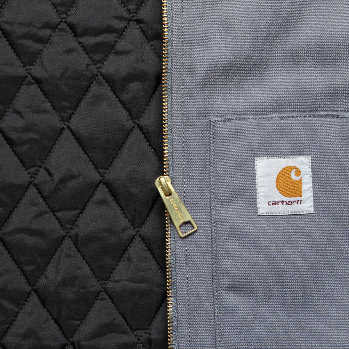 Carhartt WBC刺繍入りベスト Lサイズ グレー Classic Vest - Dove Grey