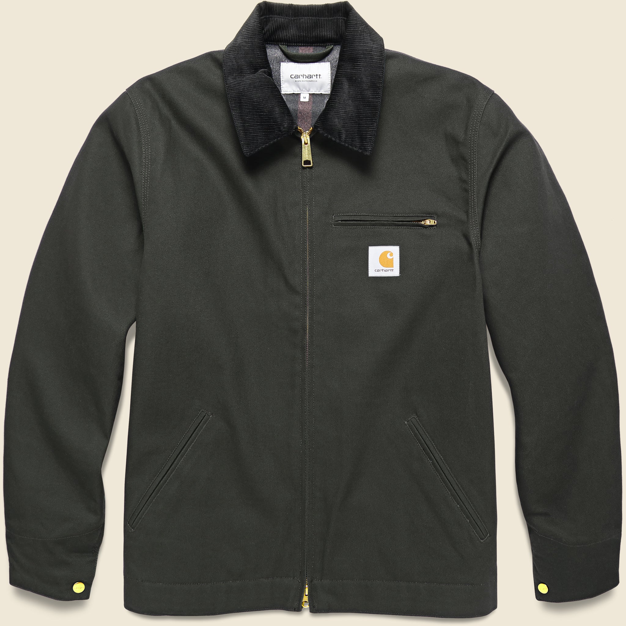 Blanket Lined Detroit Jacket - Olive/Black - Carhartt WIP - STAG Provisions - Outerwear - Coat / Jacket
