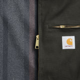 Blanket Lined Detroit Jacket - Olive/Black - Carhartt WIP - STAG Provisions - Outerwear - Coat / Jacket