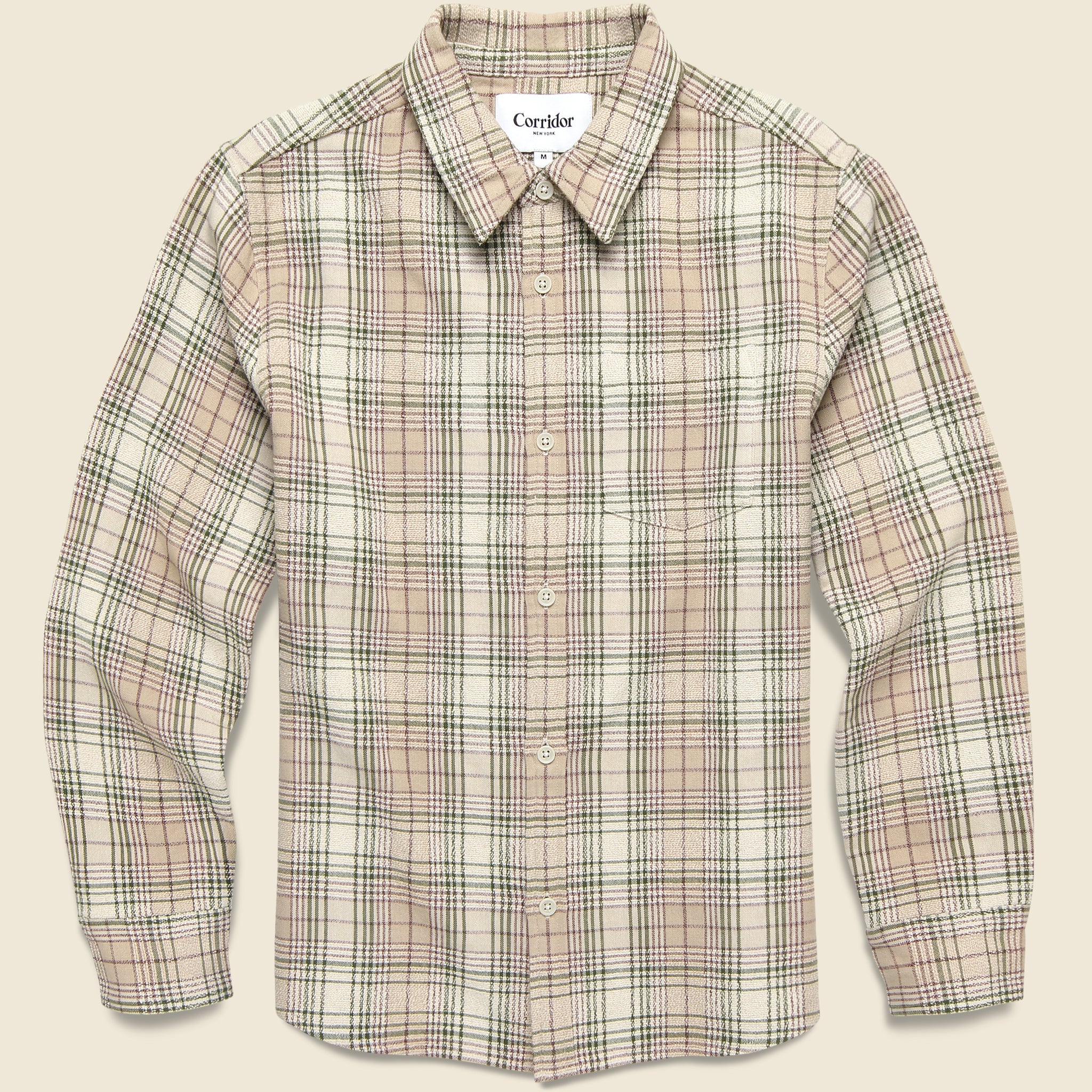 Birch Shirt - Natural - Corridor - STAG Provisions - Tops - L/S Woven - Plaid