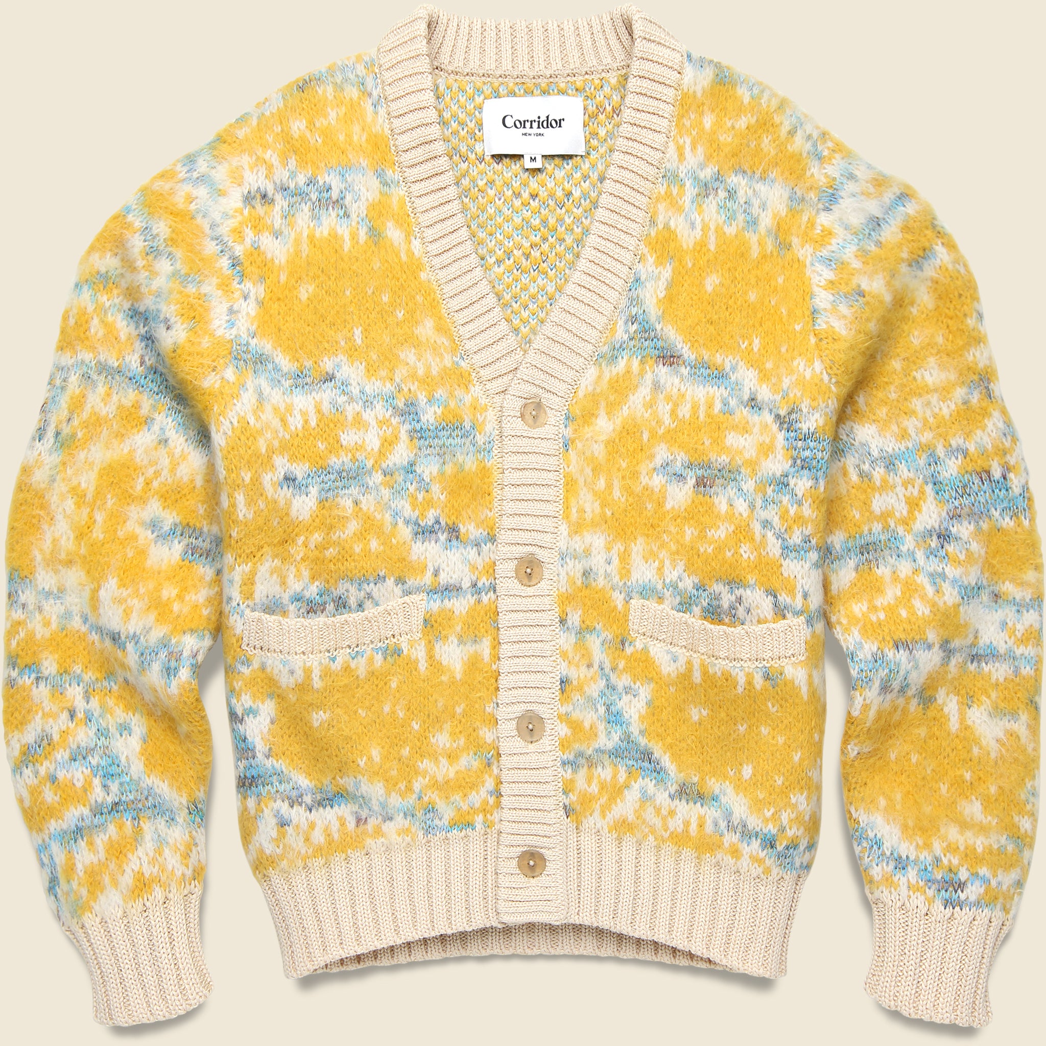 Mohair Camo Cardigan - Multi