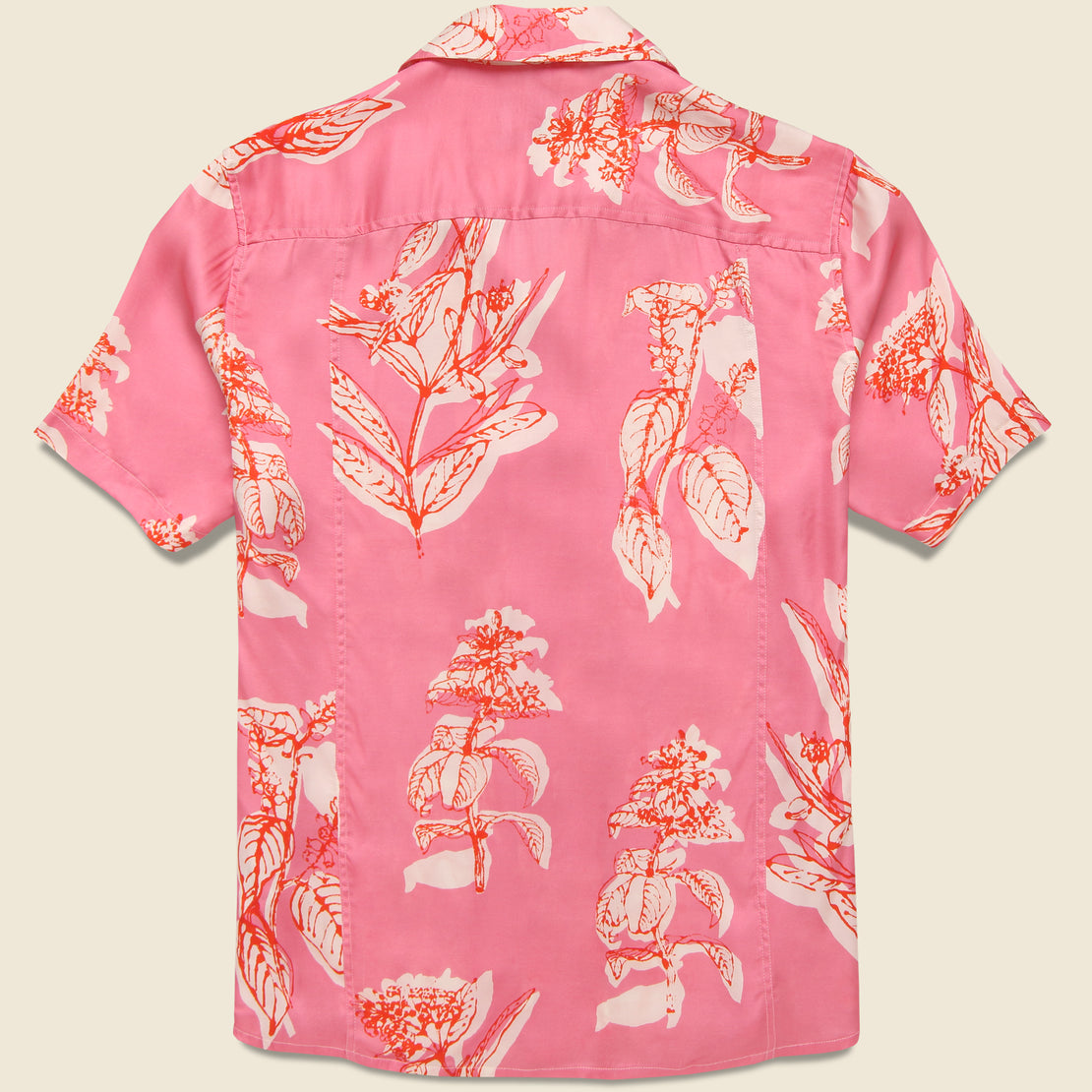 Viscose Camp Shirt - Pink - Corridor - STAG Provisions - Tops - S/S Woven - Floral