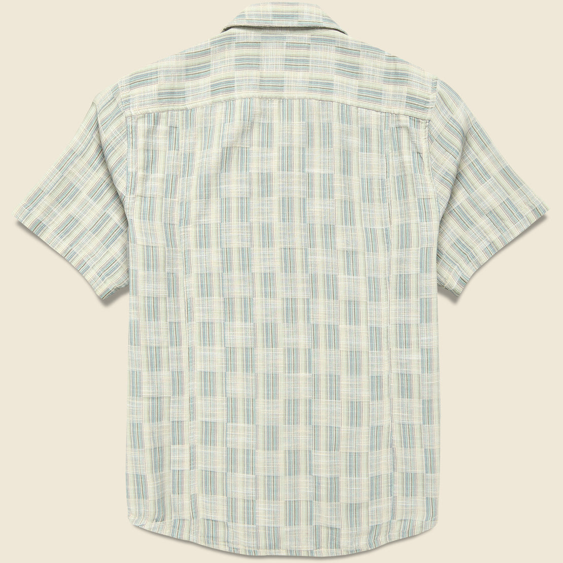 Check Jacquard Shirt - Blue - Corridor - STAG Provisions - Tops - S/S Woven - Other Pattern