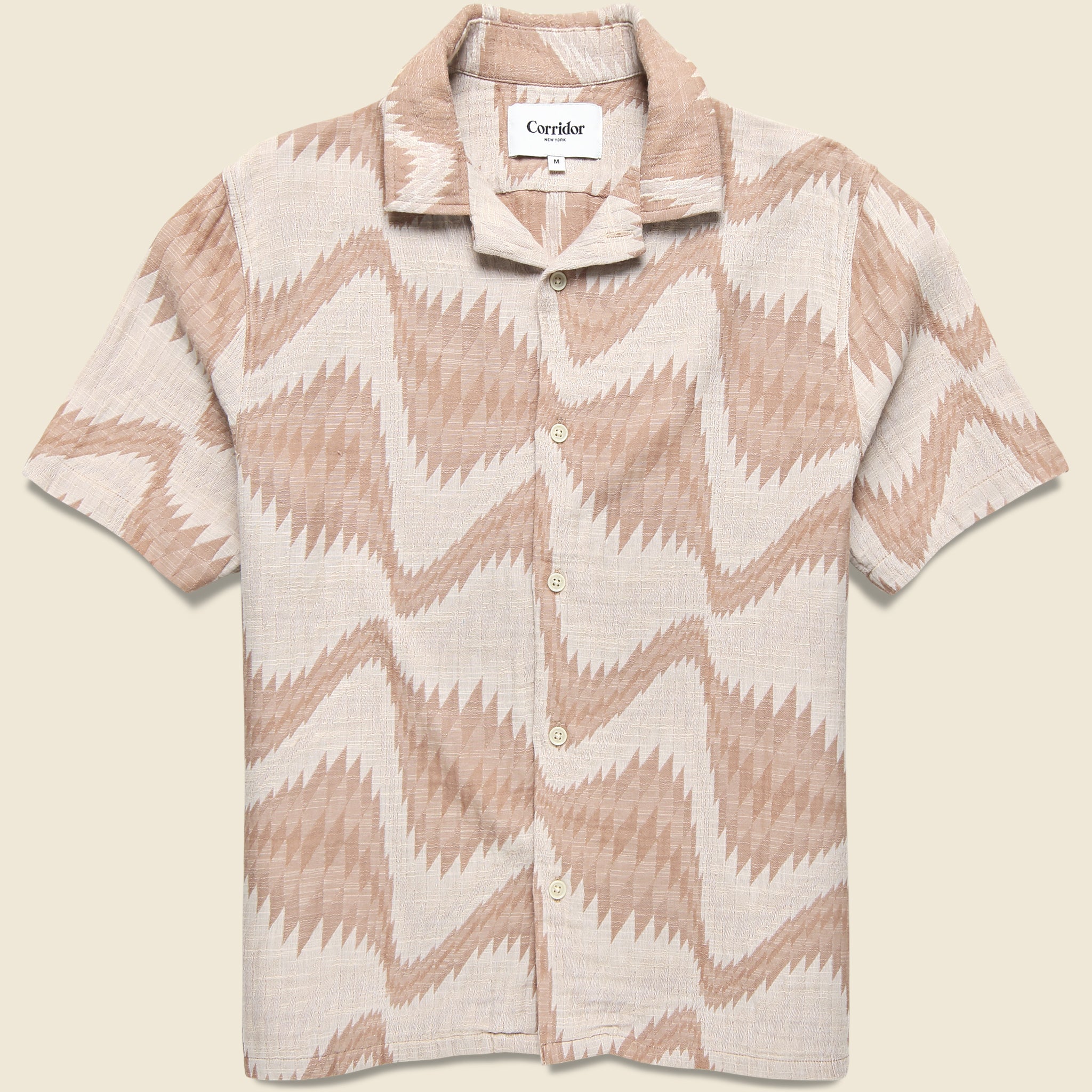 Resonance Camp Shirt - Natural - Corridor - STAG Provisions - Tops - S/S Woven - Other Pattern