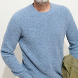 Cashmere Jordan Sweater - Dusty Blue - Alex Mill - STAG Provisions - Tops - Sweater
