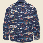 Super Brushed Flannel - Navy Sea to Sky - Faherty - STAG Provisions - Tops - L/S Woven - Other Pattern