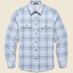 Legend Sweater Shirt - Marine Sky Plaid - Faherty - STAG Provisions - Tops - L/S Woven - Plaid