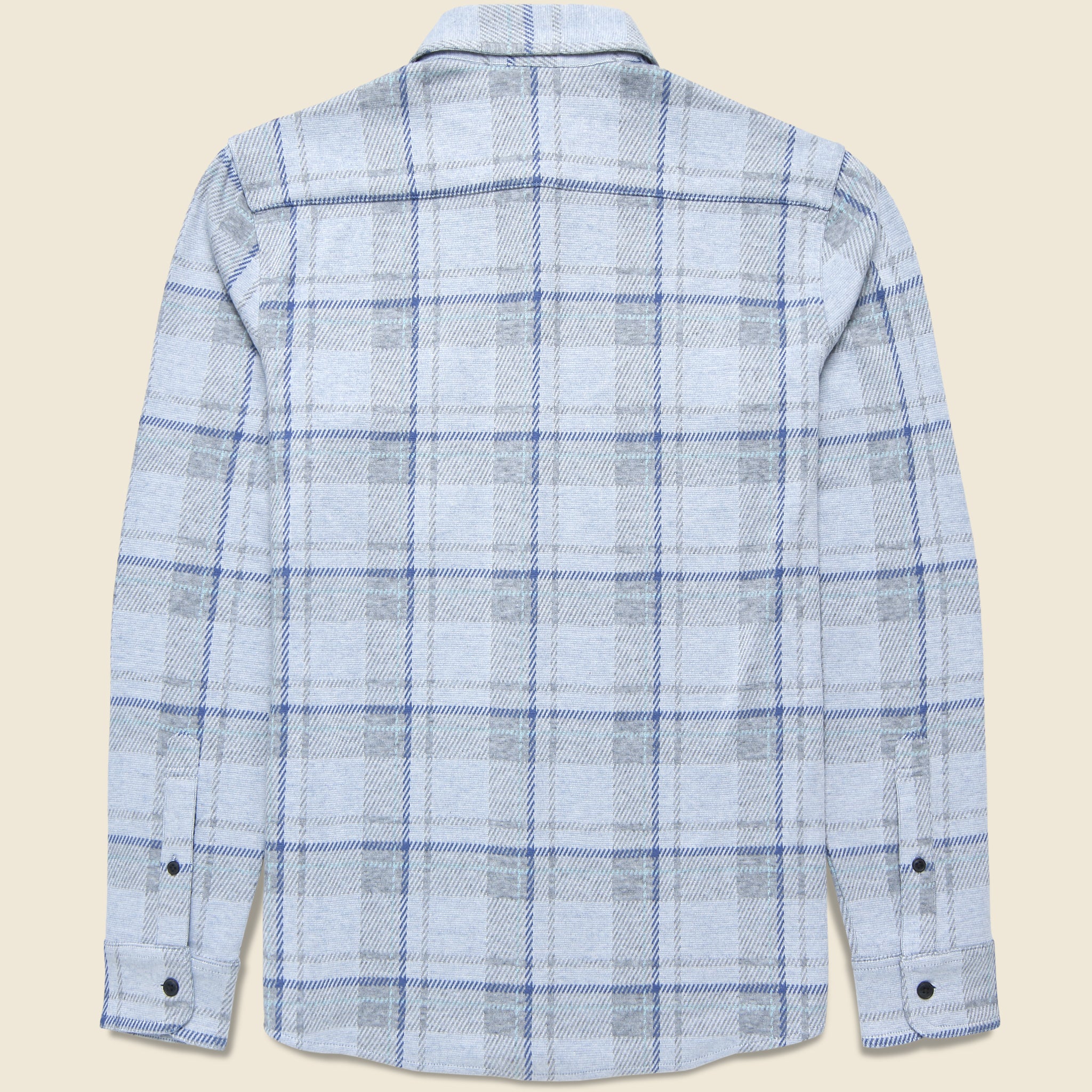 Legend Sweater Shirt - Marine Sky Plaid - Faherty - STAG Provisions - Tops - L/S Woven - Plaid