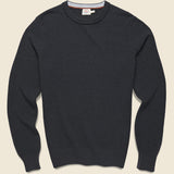 Jackson Crew Sweater - Wolf Black Heather - Faherty - STAG Provisions - Tops - Sweater