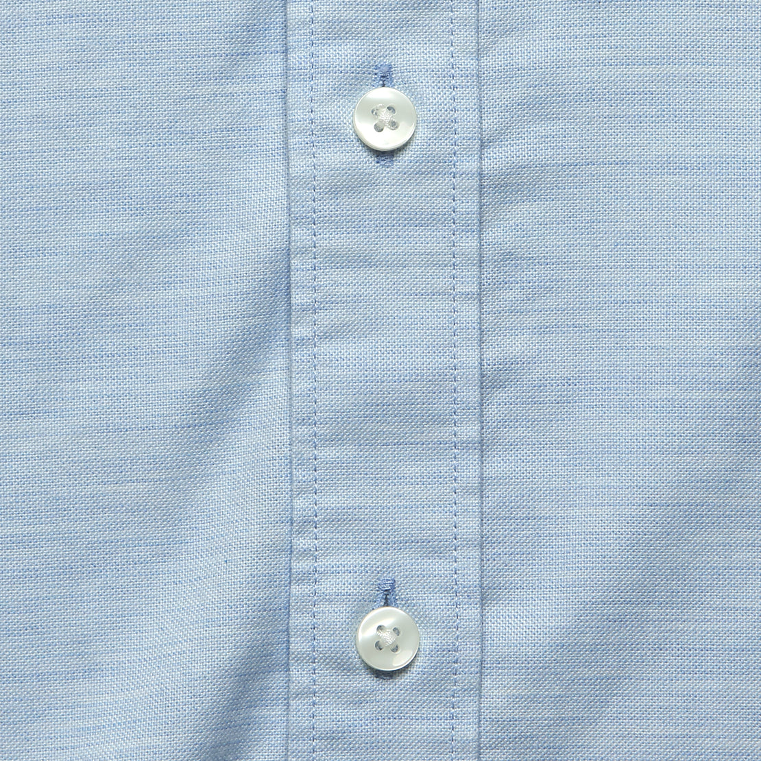 Short Sleeve Supima Oxford Shirt - Blue Heather - Faherty - STAG Provisions - Tops - S/S Woven - Solid