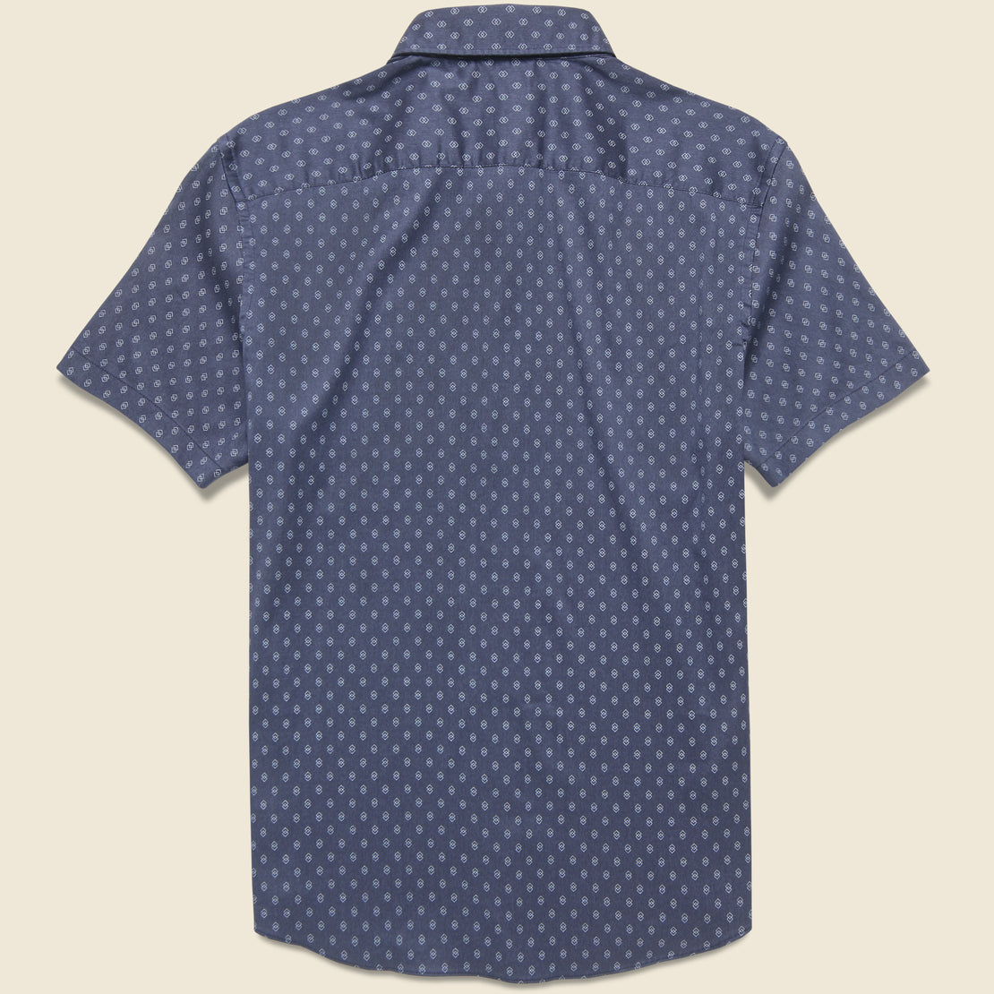 Movement Shirt - Navy Dusk Diamond Print - Faherty - STAG Provisions - Tops - S/S Woven - Other Pattern