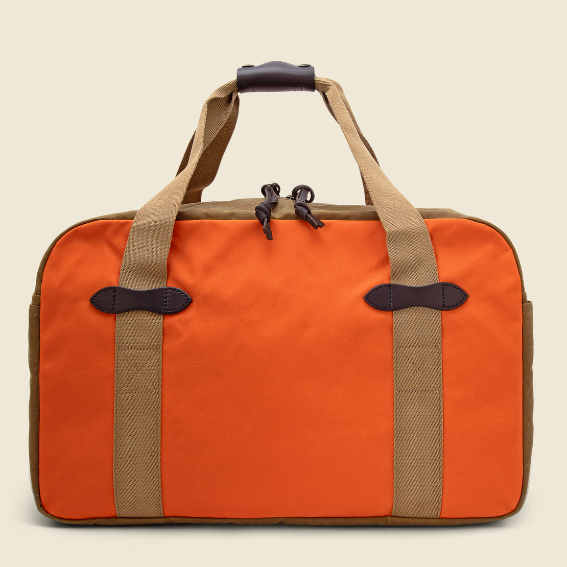 Tin Cloth Medium Duffle Bag - Flame/Dark Tan - Filson - STAG Provisions - Accessories - Bags / Luggage
