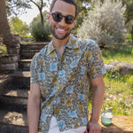 Floral Block Print Shirt - Olive - Kardo - STAG Provisions - Tops - S/S Woven - Floral