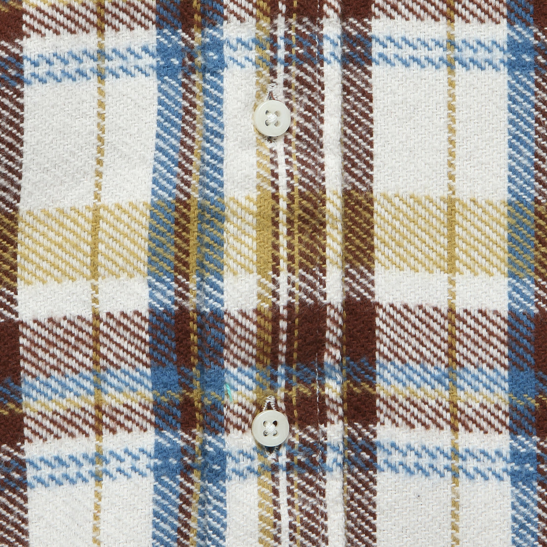 Brushed Triple Yarn Flannel - White - Gitman Vintage - STAG Provisions - Tops - L/S Woven - Plaid