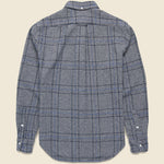 Brushed Cotton Windowpane Shirt - Grey/Blue - Gitman Vintage - STAG Provisions - Tops - L/S Woven - Plaid