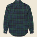 Brushed Cotton Plaid Shirt - Navy - Gitman Vintage - STAG Provisions - Tops - L/S Woven - Plaid