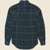 Brushed Cotton Plaid Shirt - Navy - Gitman Vintage - STAG Provisions - Tops - L/S Woven - Plaid