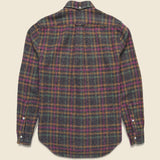 Brushed Cotton Check Shirt - Pink/Orange - Gitman Vintage - STAG Provisions - Tops - L/S Woven - Plaid