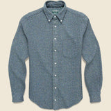 Brushed Cotton Fleck Shirt - Blue - Gitman Vintage - STAG Provisions - Tops - L/S Woven - Solid