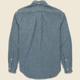 Brushed Cotton Fleck Shirt - Blue - Gitman Vintage - STAG Provisions - Tops - L/S Woven - Solid