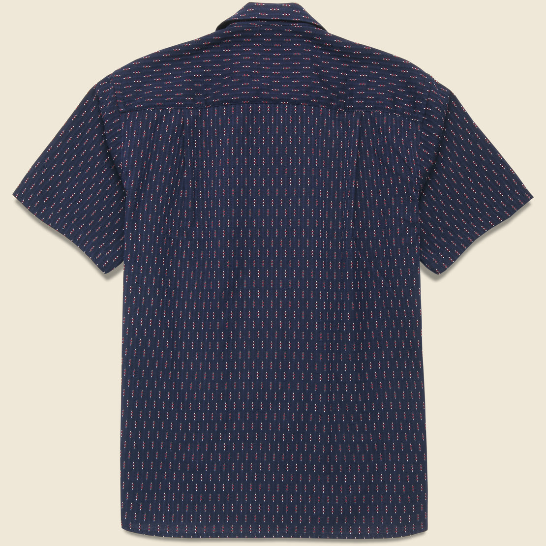Deadstock Japanese Dobby Shirt - Navy - Gitman Vintage - STAG Provisions - Tops - S/S Woven - Other Pattern