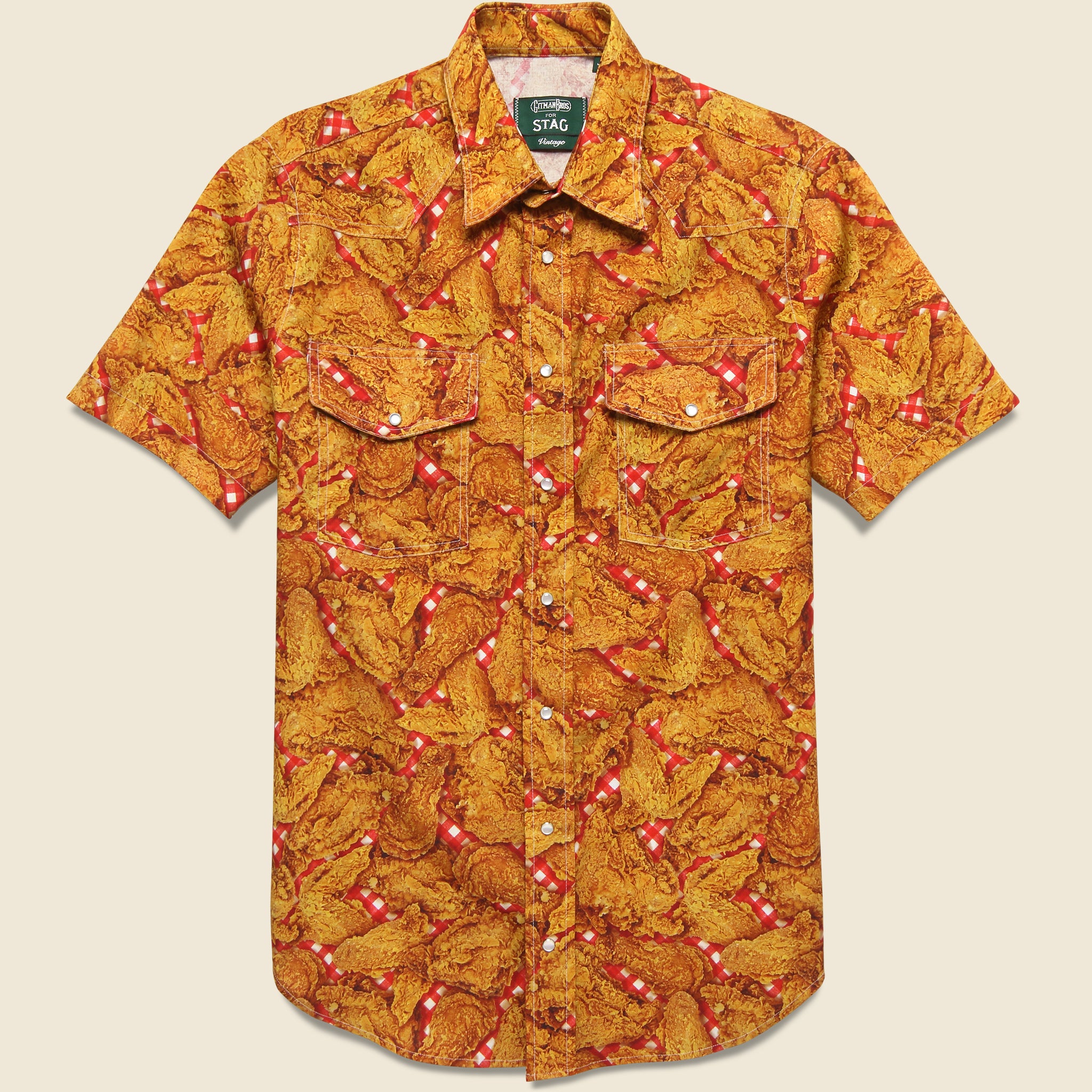 Fried Chicken Shirt - Multi - Gitman Vintage - STAG Provisions - Tops - S/S Woven - Other Pattern