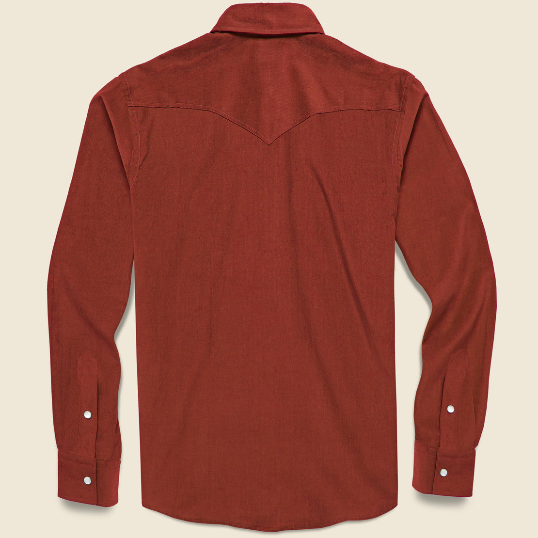 Micro Corduroy Western Shirt - Rust - Hamilton Shirt Co. - STAG Provisions - Tops - L/S Woven - Corduroy