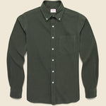 Micro Corduroy Shirt - Green - Hamilton Shirt Co. - STAG Provisions - Tops - L/S Woven - Corduroy