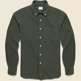 Micro Corduroy Shirt - Green - Hamilton Shirt Co. - STAG Provisions - Tops - L/S Woven - Corduroy