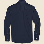 Micro Corduroy Western Shirt - Navy - Hamilton Shirt Co. - STAG Provisions - Tops - L/S Woven - Corduroy