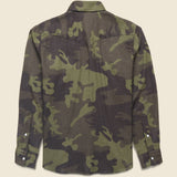 Herringbone Twill Westerm Shirt - Camo - Hamilton Shirt Co. - STAG Provisions - Tops - L/S Woven - Other Pattern