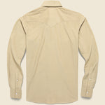 Micro Corduroy Western Shirt - Tan - Hamilton Shirt Co. - STAG Provisions - Tops - L/S Woven - Corduroy
