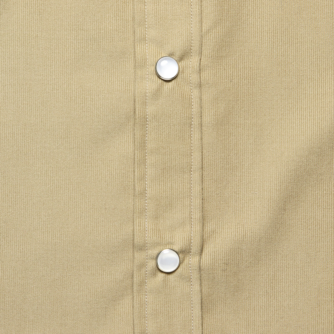 Micro Corduroy Western Shirt - Tan - Hamilton Shirt Co. - STAG Provisions - Tops - L/S Woven - Corduroy