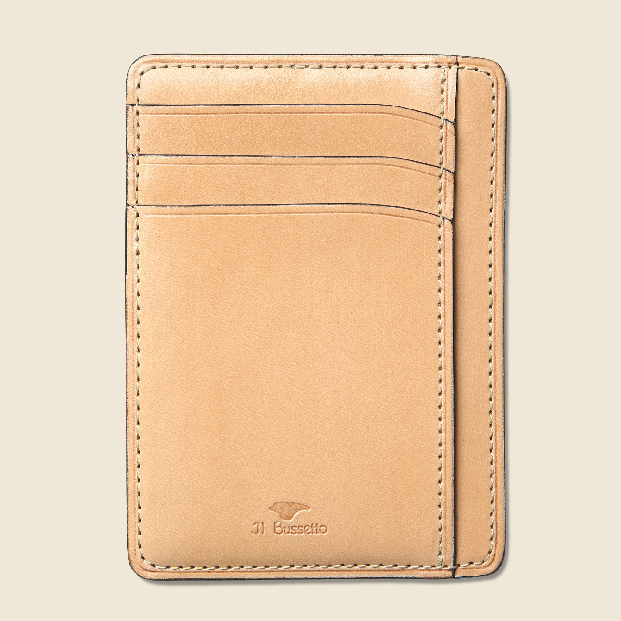 Card and Document Case - Natural - Il Bussetto - STAG Provisions - Accessories - Wallets