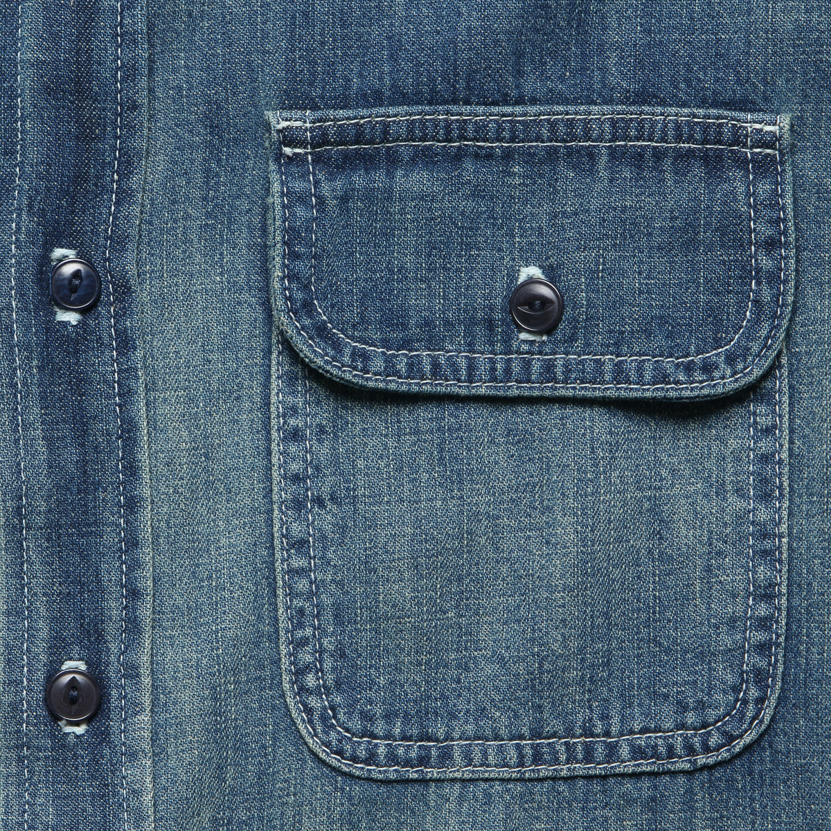 Earl Selvedge Denim Shirt - Washed Indigo
