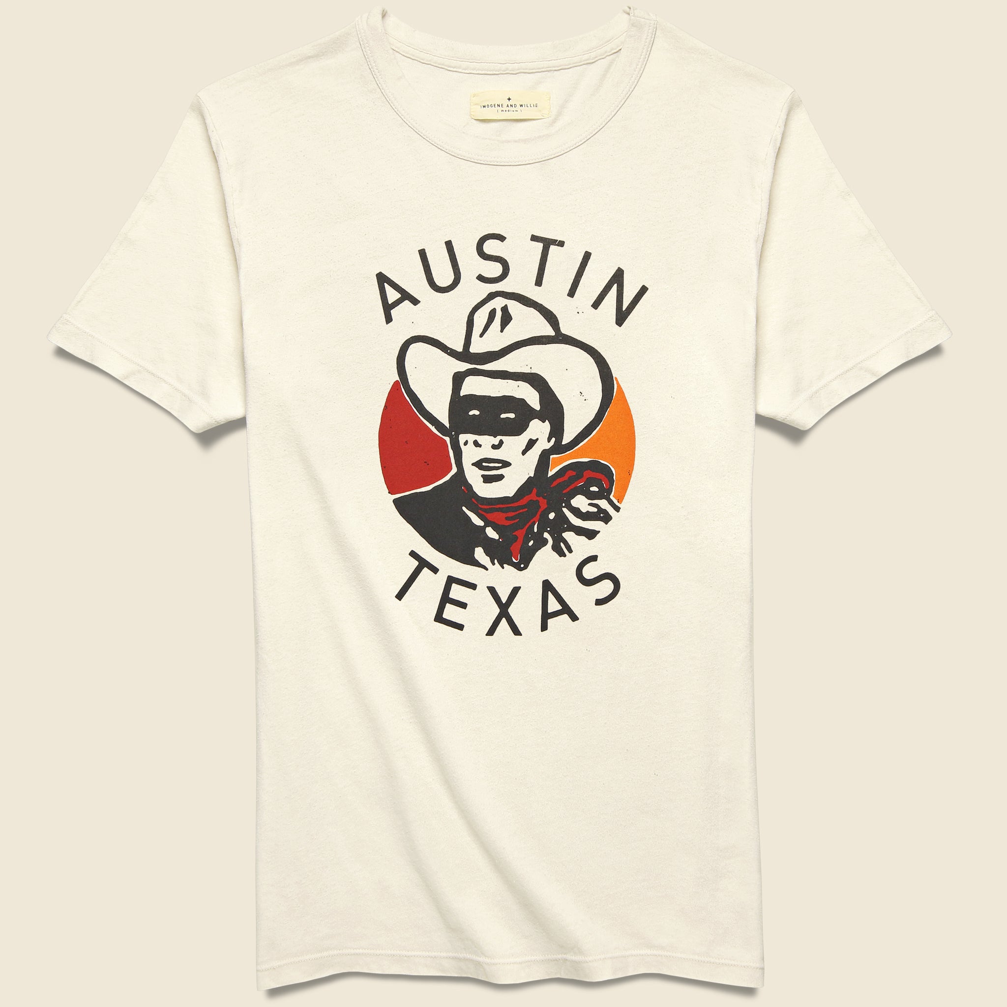 Austin Lone Ranger Tee - Vintage White - Imogene + Willie - STAG Provisions - Tops - S/S Tee - Graphic