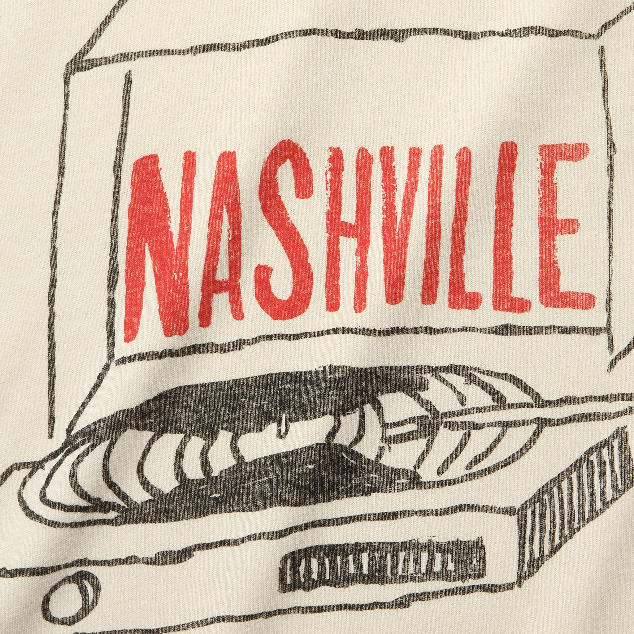 Nashville Record Tee - Vintage White - Imogene + Willie - STAG Provisions - Tops - S/S Tee - Graphic