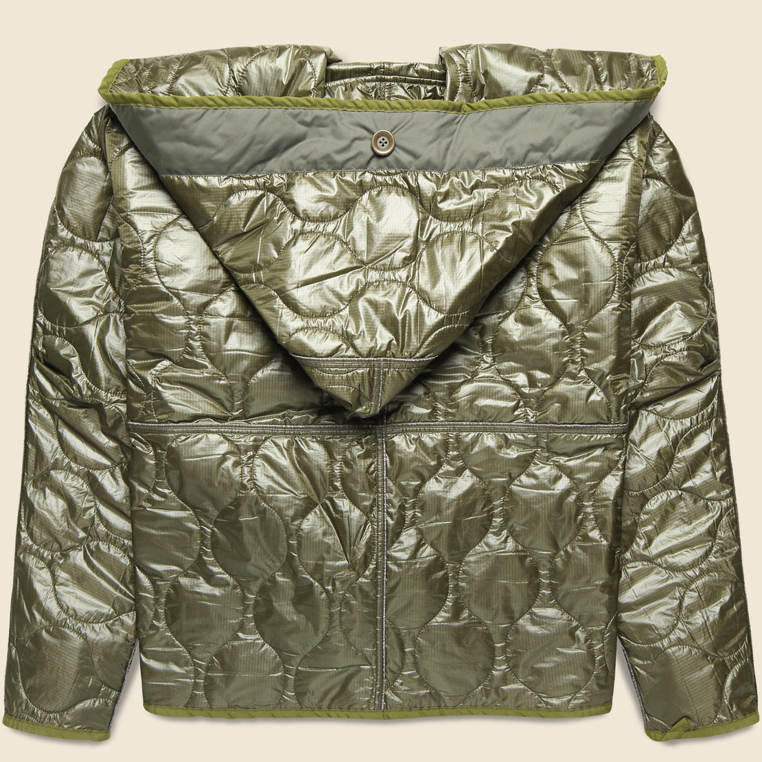 Nylon Quilting Lining RING Coat - Khaki - Kapital - STAG Provisions - Outerwear - Coat / Jacket