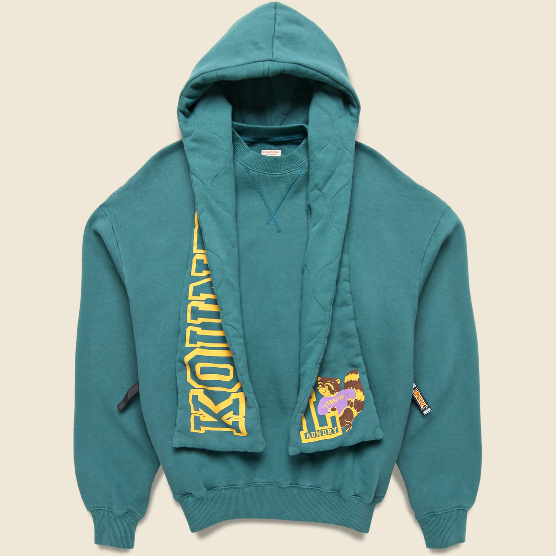 30/-Napped Lining SWT KESA Parka (KOUNTRY) - Turquoise - Kapital - STAG Provisions - Outerwear - Coat / Jacket
