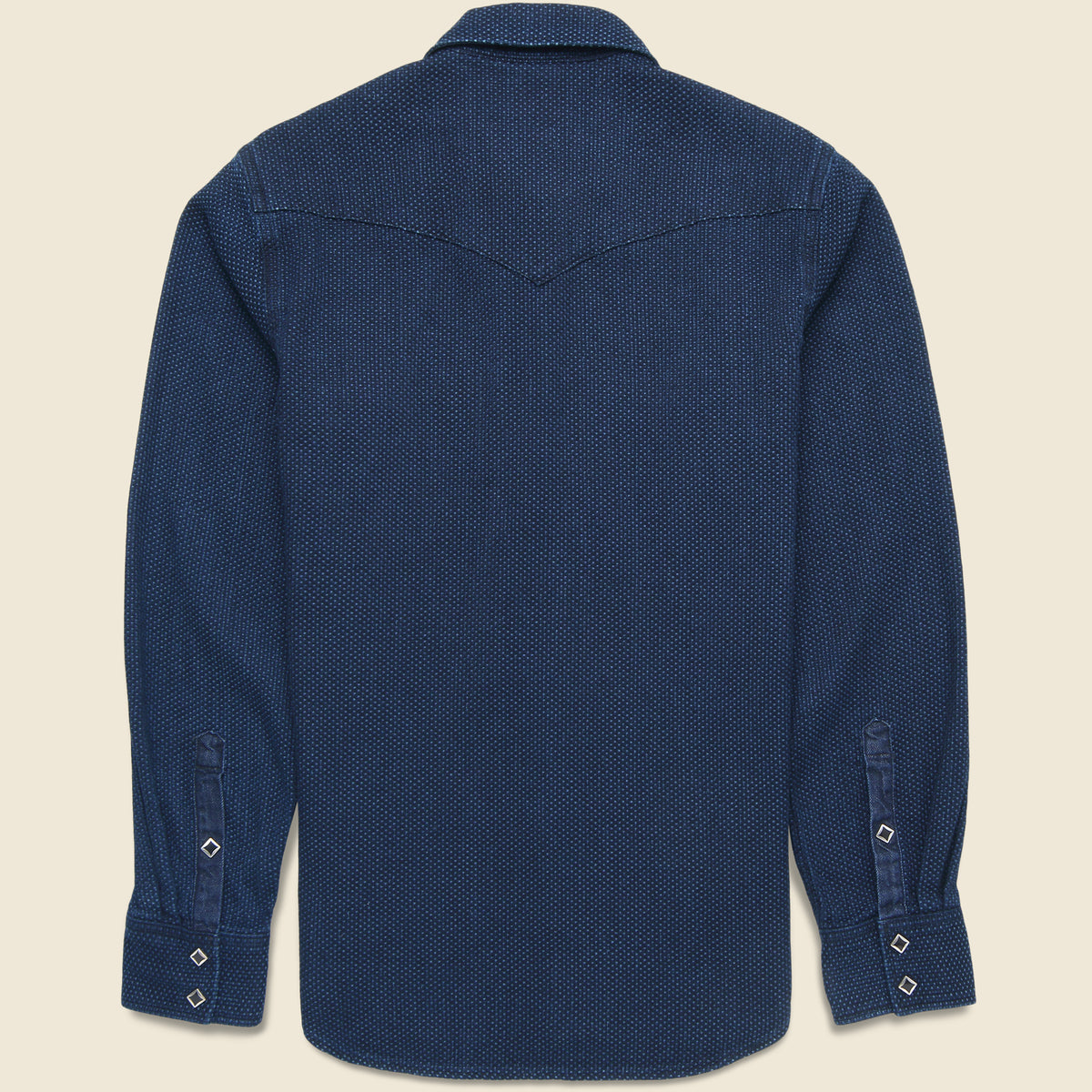 Sashiko Western Shirt - Indigo
