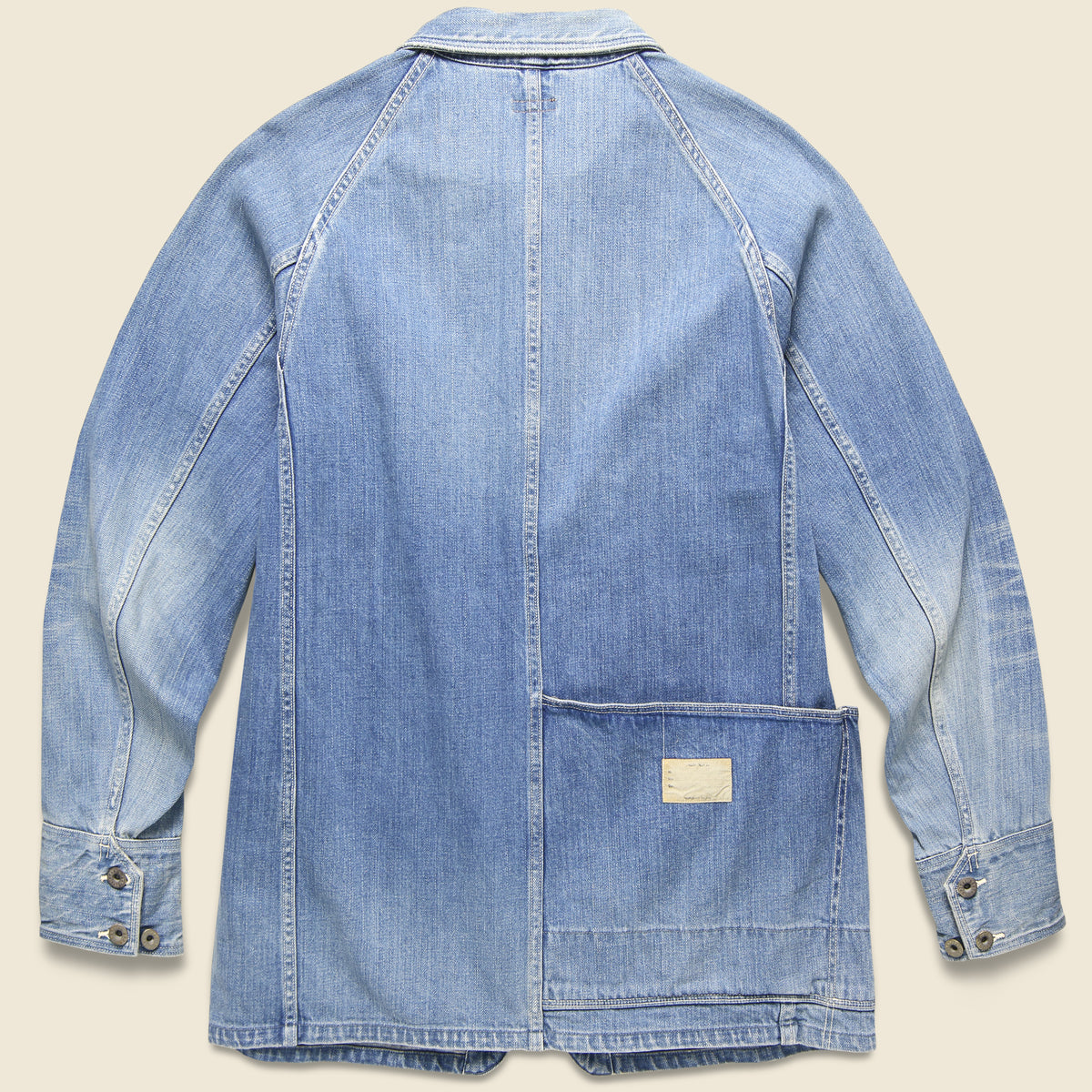 Denim Cactus Coverall - Light Indigo