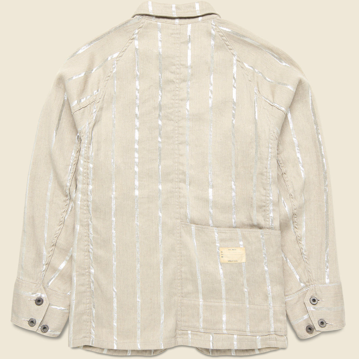 Glitter Phillies Stripe Cactus Coverall - Ecru