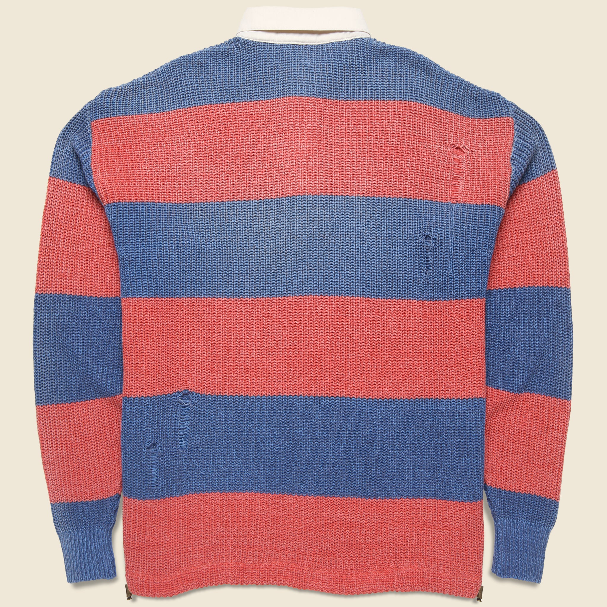 Knit Rugby Polo - Red - Kapital - STAG Provisions - Tops - L/S Knit