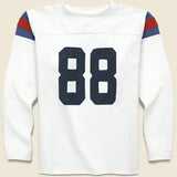 Elbow Rip Football Tee - White - Kapital - STAG Provisions - Tops - L/S Knit
