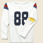 Elbow Rip Football Tee - White - Kapital - STAG Provisions - Tops - L/S Knit