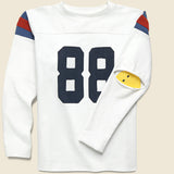 Elbow Rip Football Tee - White - Kapital - STAG Provisions - Tops - L/S Knit