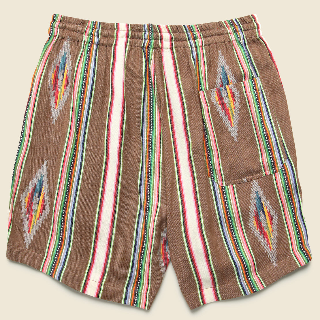 Handwoven Blanket Stripe Shorts - Nutshell - Kardo - STAG Provisions - Shorts - Lounge