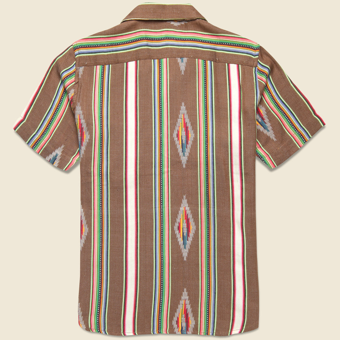 Lamar Jacquard Woven Blanket Stripe Shirt - Nutshell - Kardo - STAG Provisions - Tops - S/S Woven - Other Pattern