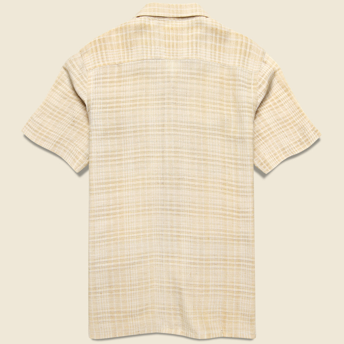 Handwoven Cross Hatch Shirt - Off White - Kardo - STAG Provisions - Tops - S/S Woven - Solid