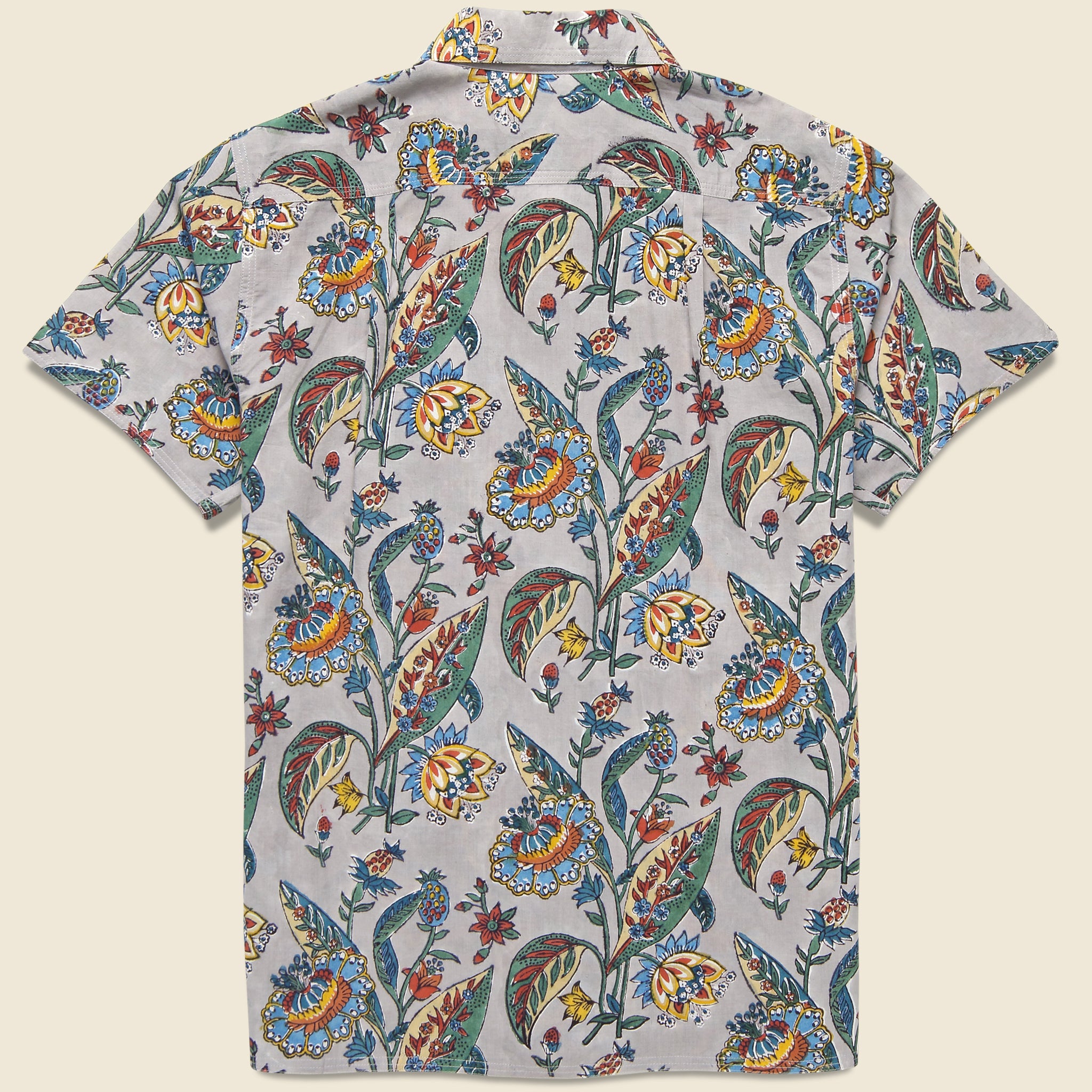 Floral Block Print Shirt - Lavender - Kardo - STAG Provisions - Tops - S/S Woven - Floral